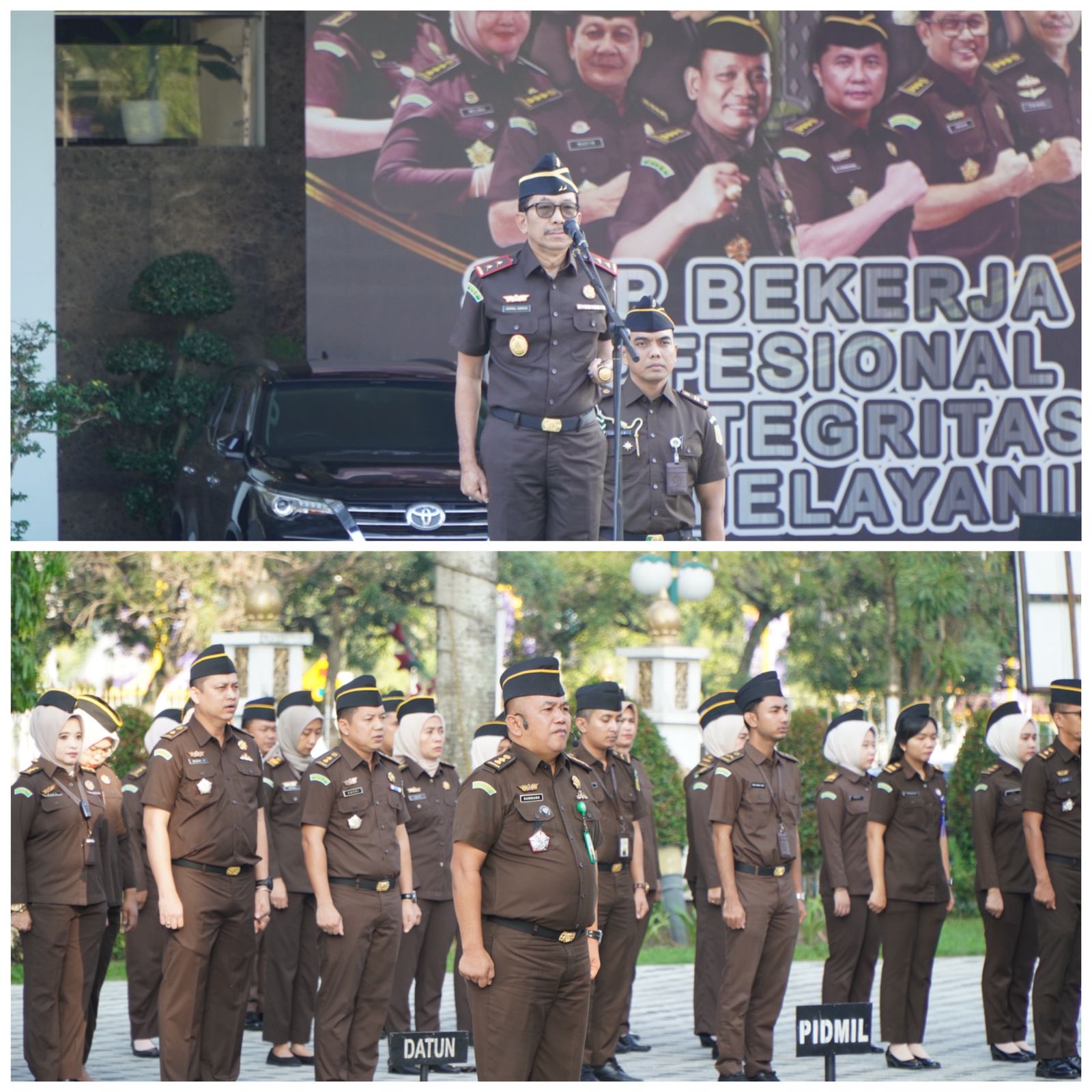 Upacara Peringatan Hari Korpri Ke 52 Tahun 2023 Dipimpin Oleh Kejati Riau